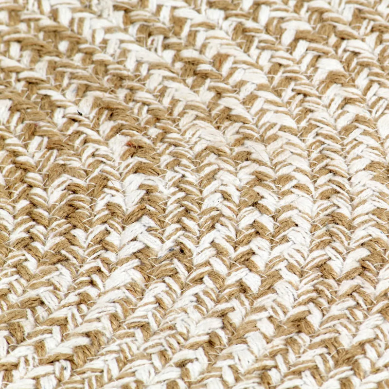 Round Healy Solid Colour Hand Woven Hand Braided Area Rug, Round 180cm