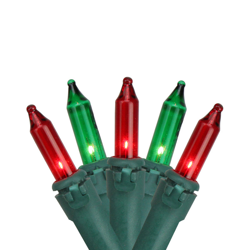 Ensemble de 150 mini lumières rouges et vertes 150 fils