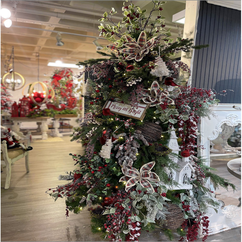 Ornement en forme d'arbre à franges 4,3 x 7,5 po, décorations suspendues pour arbre de Noël, présentoir des Fêtes, ensemble de 6