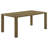 Brown Oak Rectangular Dining Table