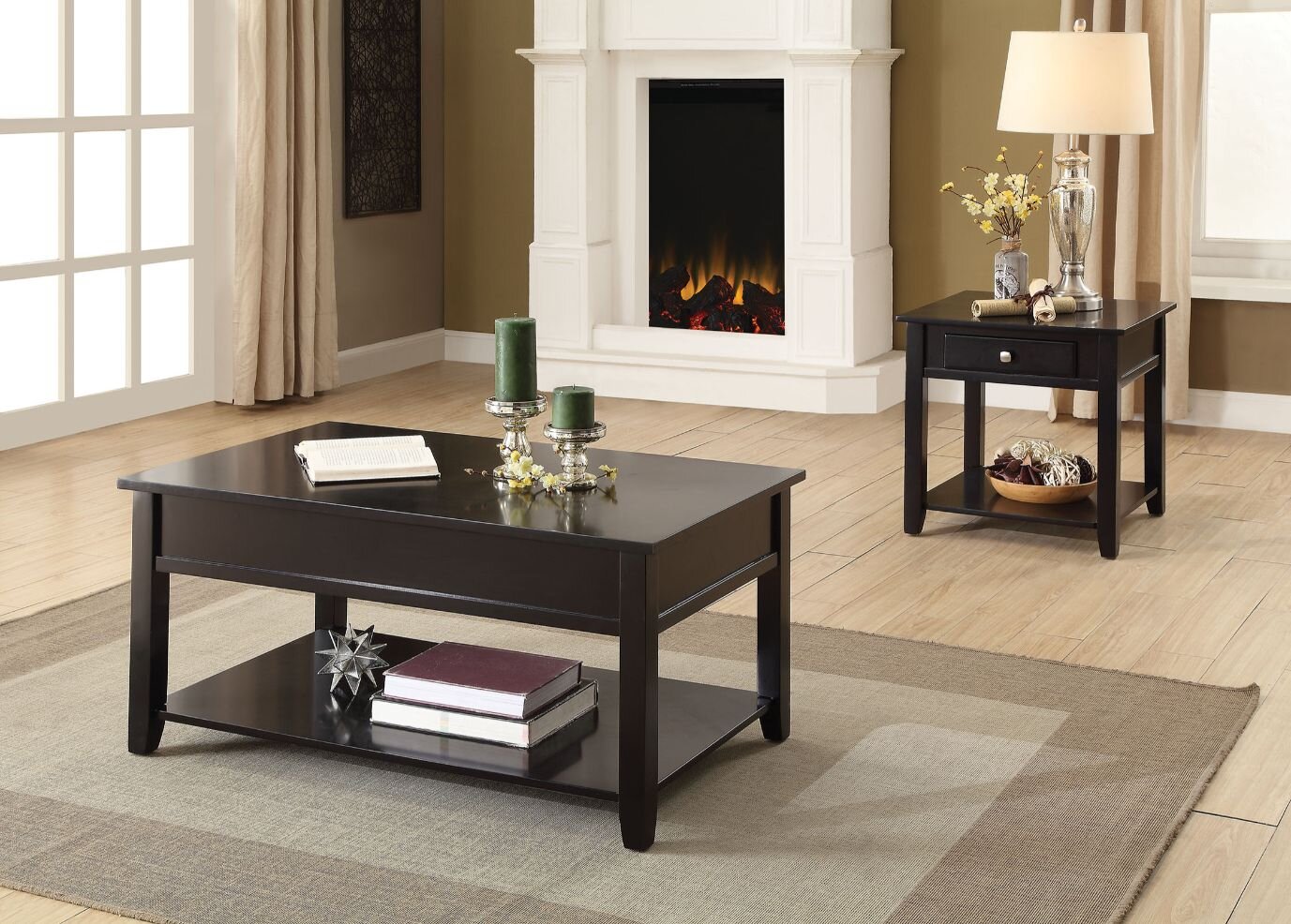 Lark Manor Pullman Lift Top 4 Legs Coffee Table with Storage & Reviews ...