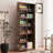 Walnut Freestanding Pantry Cabinet with Adjustable Shelves