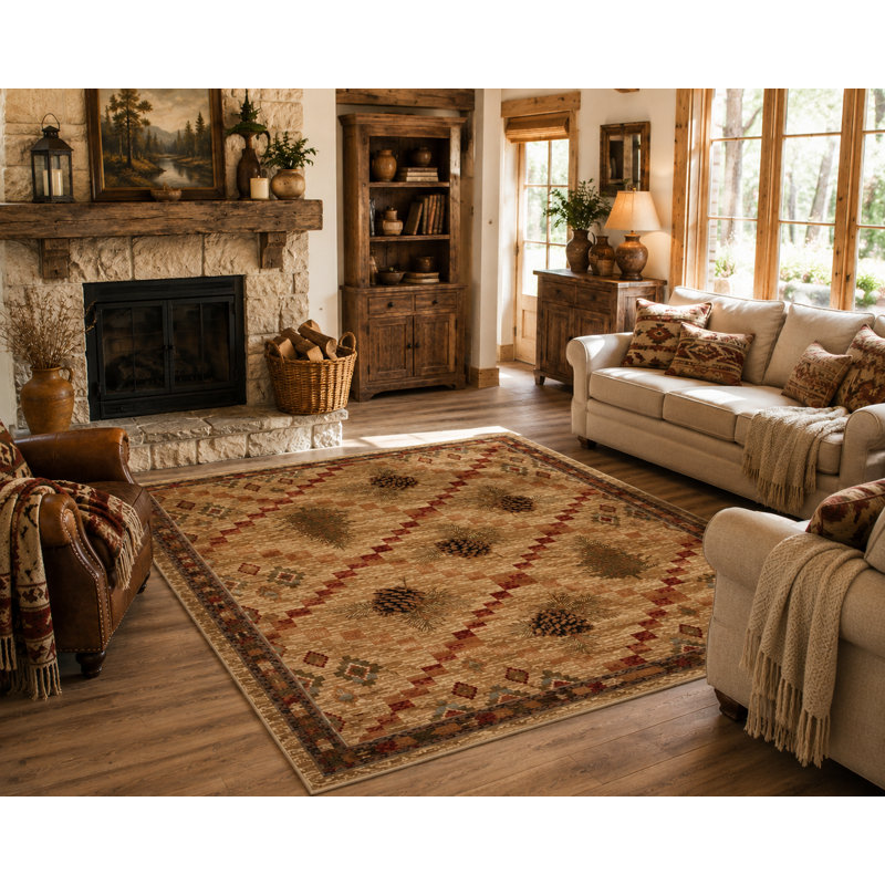 Tapis Calica, Rectangle 3 pi 11 po x 5 pi 3 po