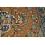 Tapis traditionnel floral en laine orange 3 x 4