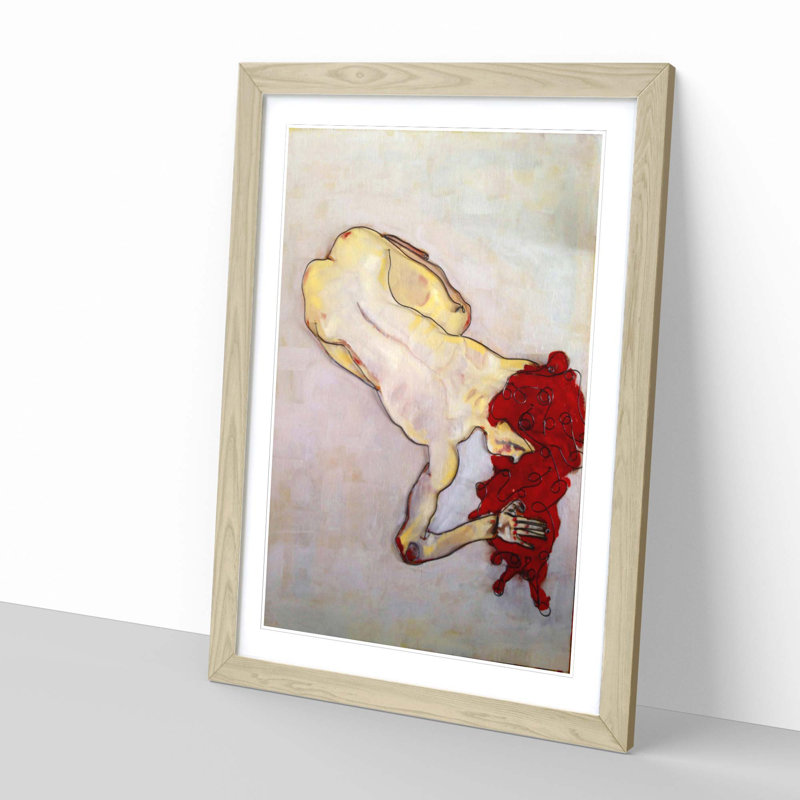 Egon Schiele - Single Picture Frame Painting, Oak