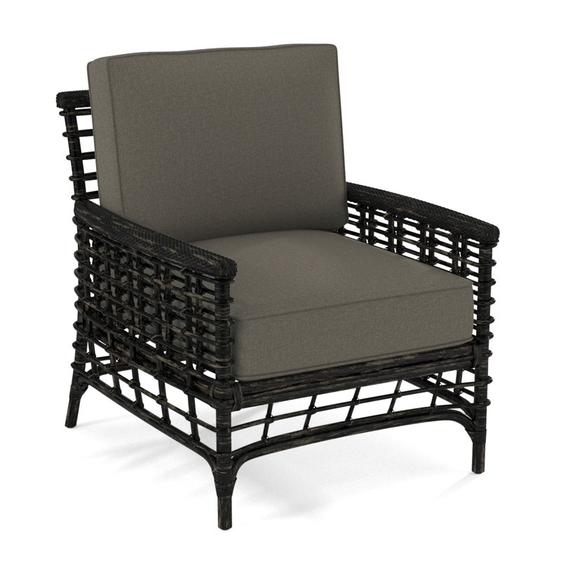 Luca Upholstered Armchair, Gray Sugar Performance; 0863-84, Antique Black