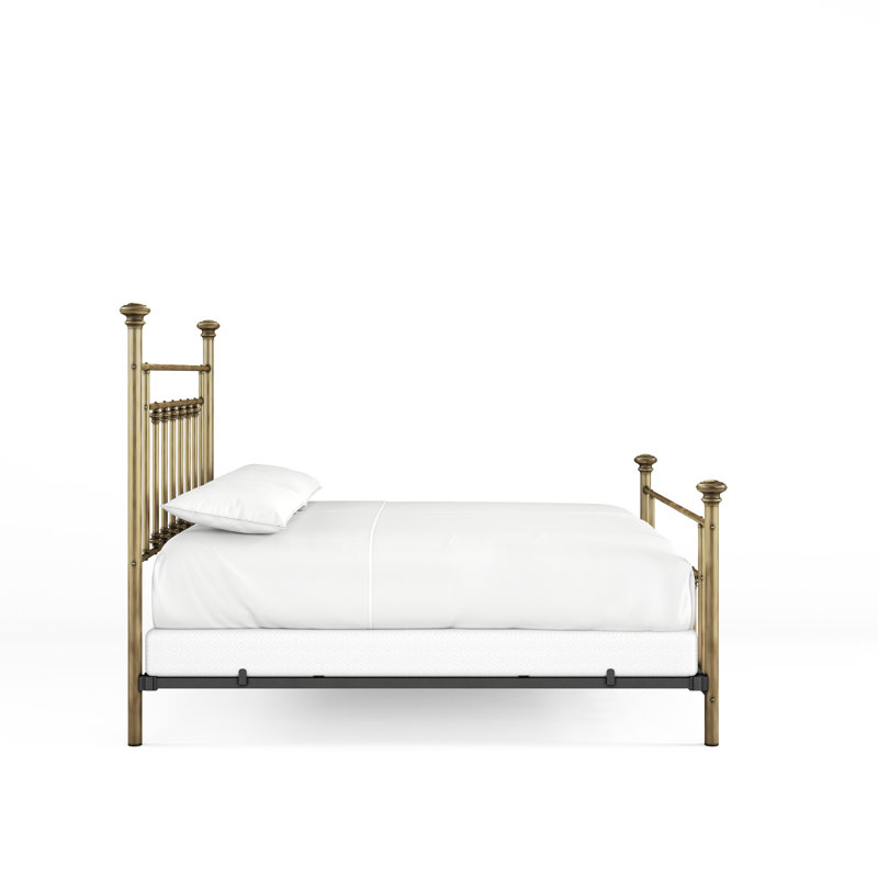 101 Generations Bed | Complete Standard, King, Aged Brass Lacquered