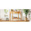 Console demi-lune avec tiroir et tablette, table d'appoint pour entrée, salon, couloir et vestibule-129757125