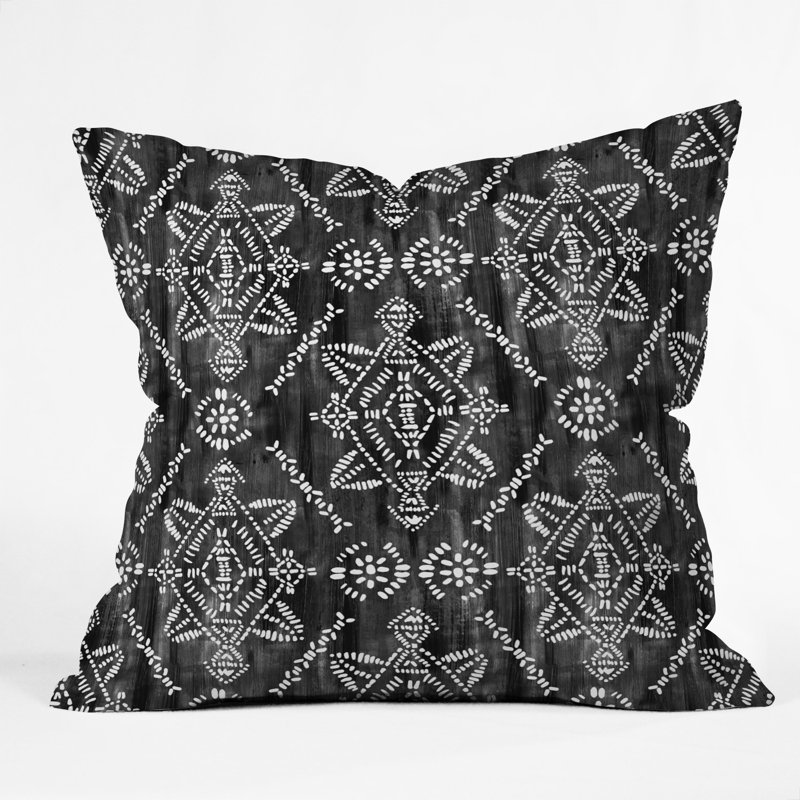 Coussin décoratif intérieur/extérieur schatzi brown reeve, 18 po x 18 po, Noir