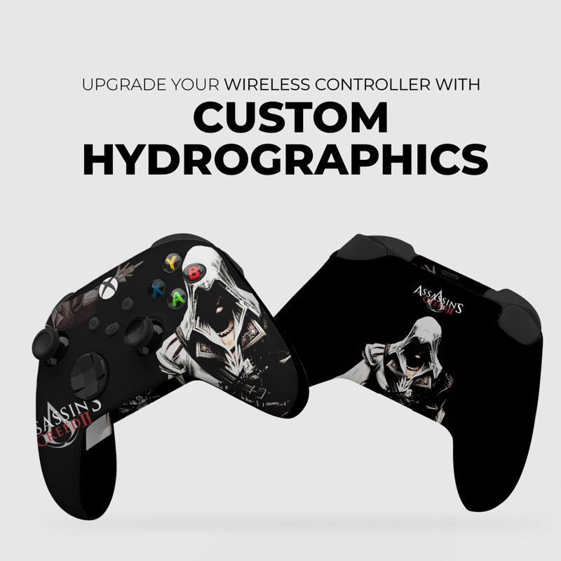 DreamController Asasins Creeed contrôleur X-box personnalisé sans fil compatible avec X-box One / Series X / S Fièrement personnalisé aux États-Unis avec impression permanente par HYDRO-DIP (PAS JUSTE UNE PEAU) (MODDED)