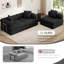 Canapé-lit pliable de 117,6 po, canapé-lit à structure fixe, canapé modulaire surdimensionné avec revêtement en chenille pour le salon, emballage de compression-807947644
