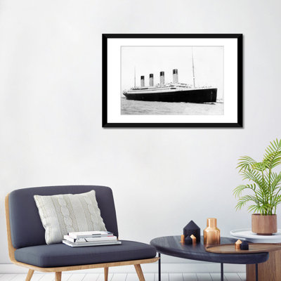 «Photo of RMS Titanic parting Southampton», reproduction de photo sur toile