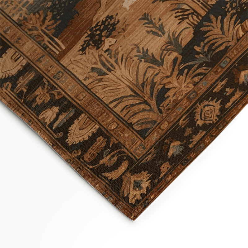 Tapis turc intérieur et extérieur brun, Rectangle 5 pi x 7 pi