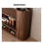 Modern Solid Wood Shoe Storage Bench with Side Cylinder