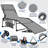 Outdoor Folding Tanning Chair Portable Beach Lounge Chair with Face Hole and Adjustable 5-Position-109746284