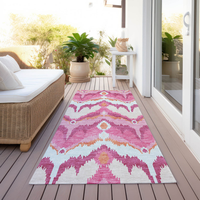 Tapis intérieur / extérieur Neysa, Tapis de couloir 2 pi 3 po x 7 pi 6 po