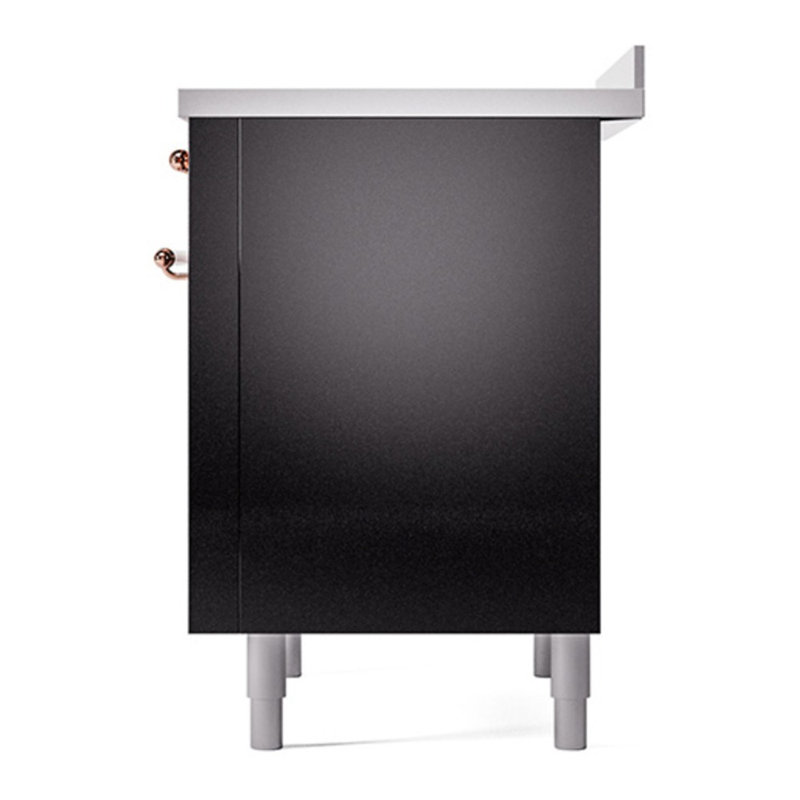 ILVE Nostalgie II 36 in Induction Range, Glossy Black/Copper