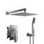 Système de douche à jet de pluie fori 10 pouces avec douchette à main et valve brute à pression équilibrée, 1,8 gal / min-88893574