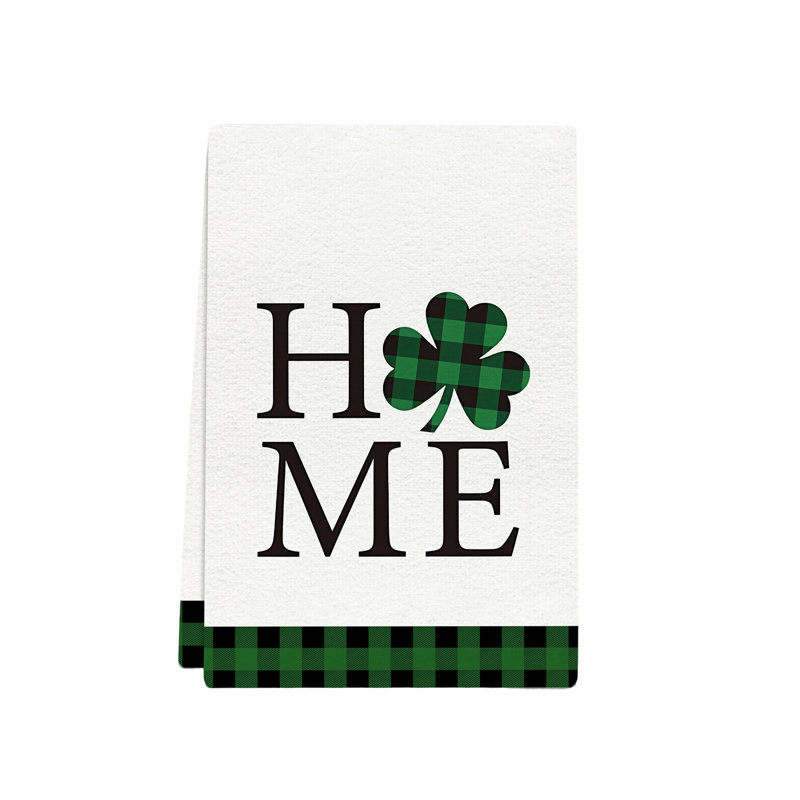 Bathroom And Kitchen Polyester Towel, Versatile Dishcloth And Cleaning Rag For Daily Use, 26x17.7in Green, B