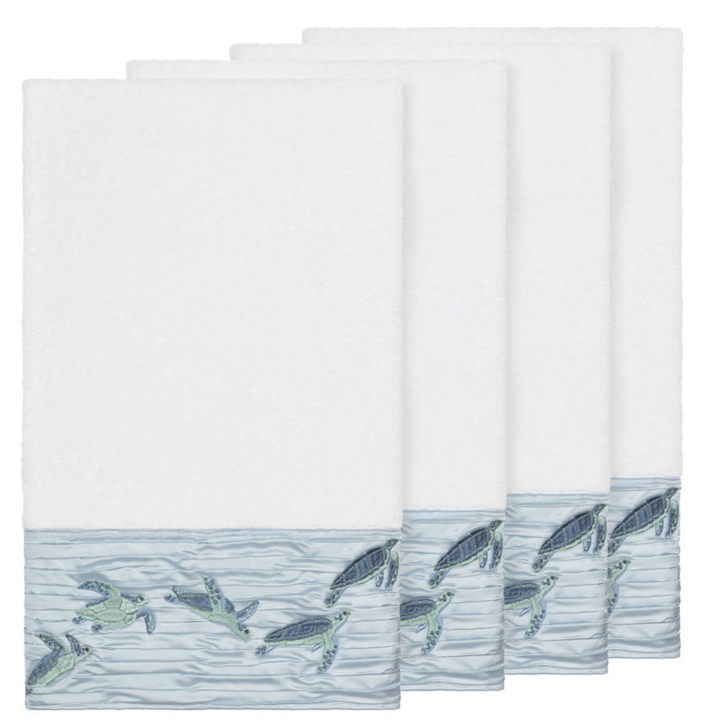 Mia Turkish Cotton Midweight Bath Towel, White