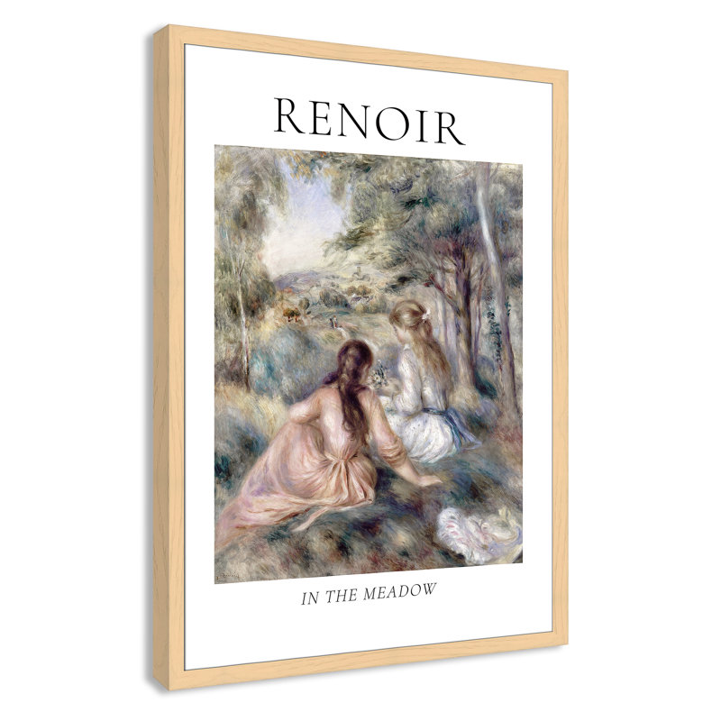 Collection «Old the prairie» par Auguste Renoir, Cadre photo naturel naturel, Non, H 55 po x l 39 po x P 1,25 po