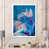 Toile avec cadre blanc