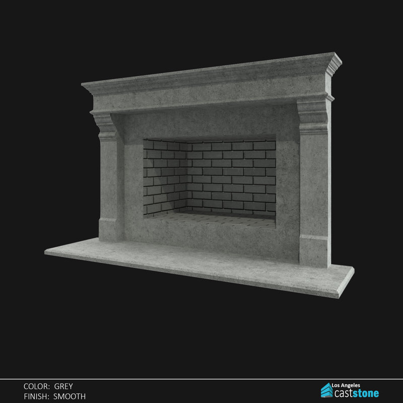 Bordure de foyer Bilanca, Gris lisse