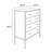 32.71 " W 4 - Drawer Dresser