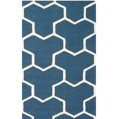 Ellicott Cambridge Hand Tufted Wool Geometric Rug