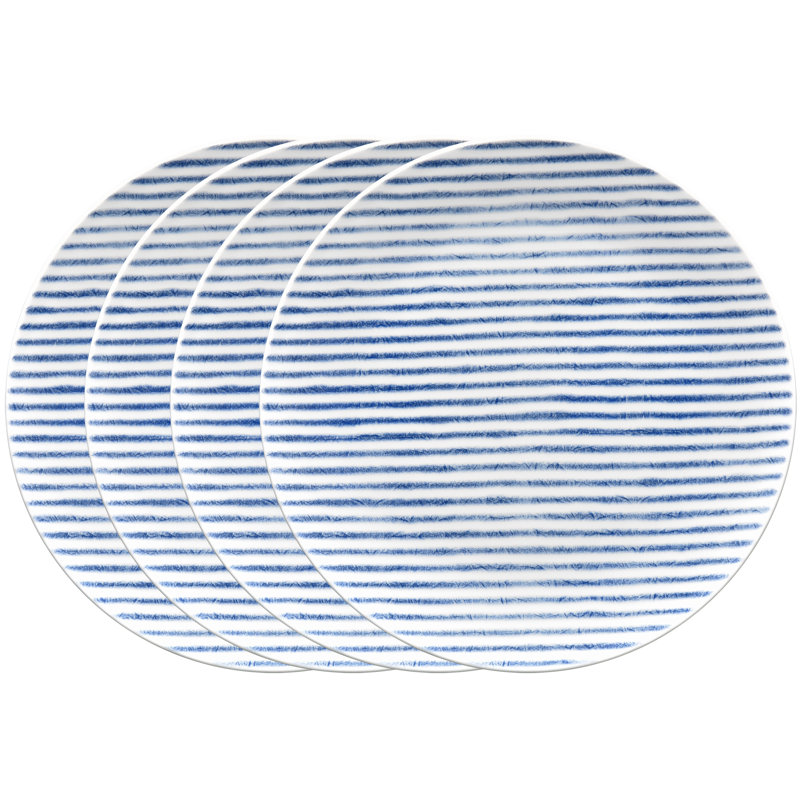 Assiettes à salade - hamac Noritake - 9-1 / 2 po, Bleu