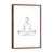 Classic Brown Wood Framed selected