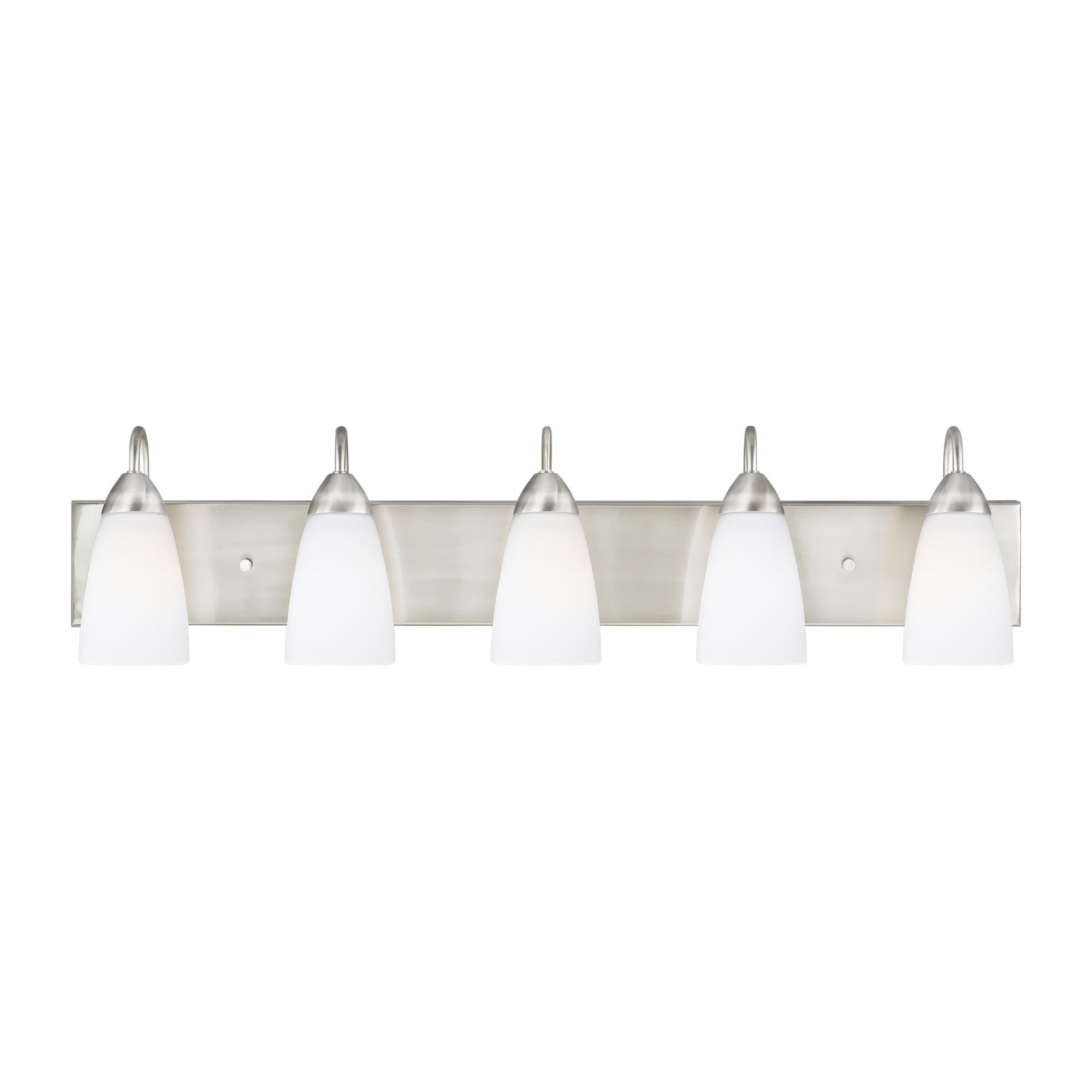 5-Light Dimmable Vanity Light, Brushed Nickel, No