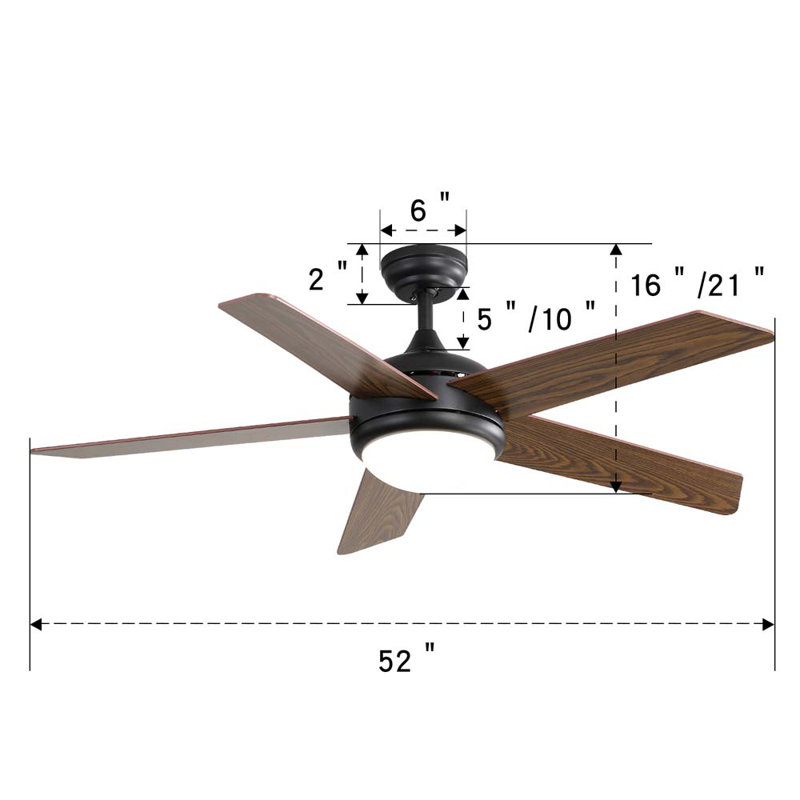Cheryel Ceiling Fan with LED Lights