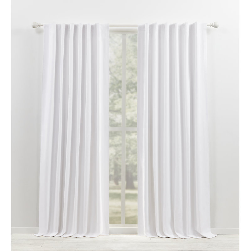 Rideau occultant 100% coton Lauren Ralph Lauren Waller, 52 po x 84 po, Blanc pur