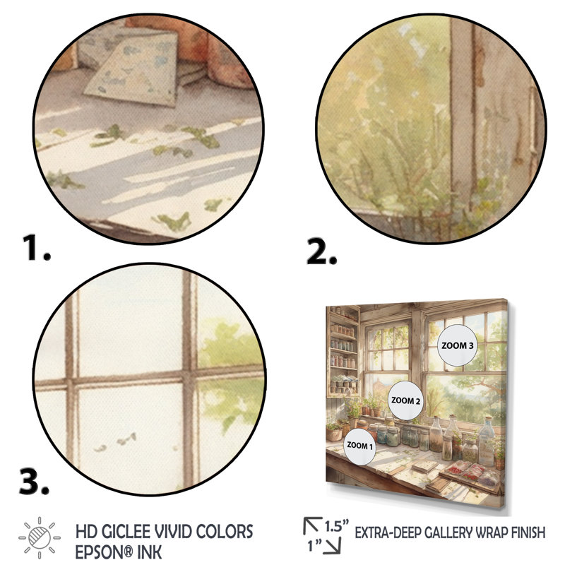 Arroliga Old Farmhouse Kitchen V - Art mural de cuisine pour le salon, H 16 po x l 16 po x P 1 po