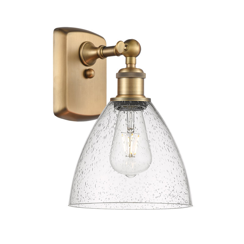Shauna Armed Sconce, LED, Brushed Brass