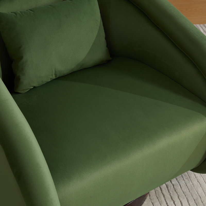 Fauteuil d'appoint pivotant, Vert