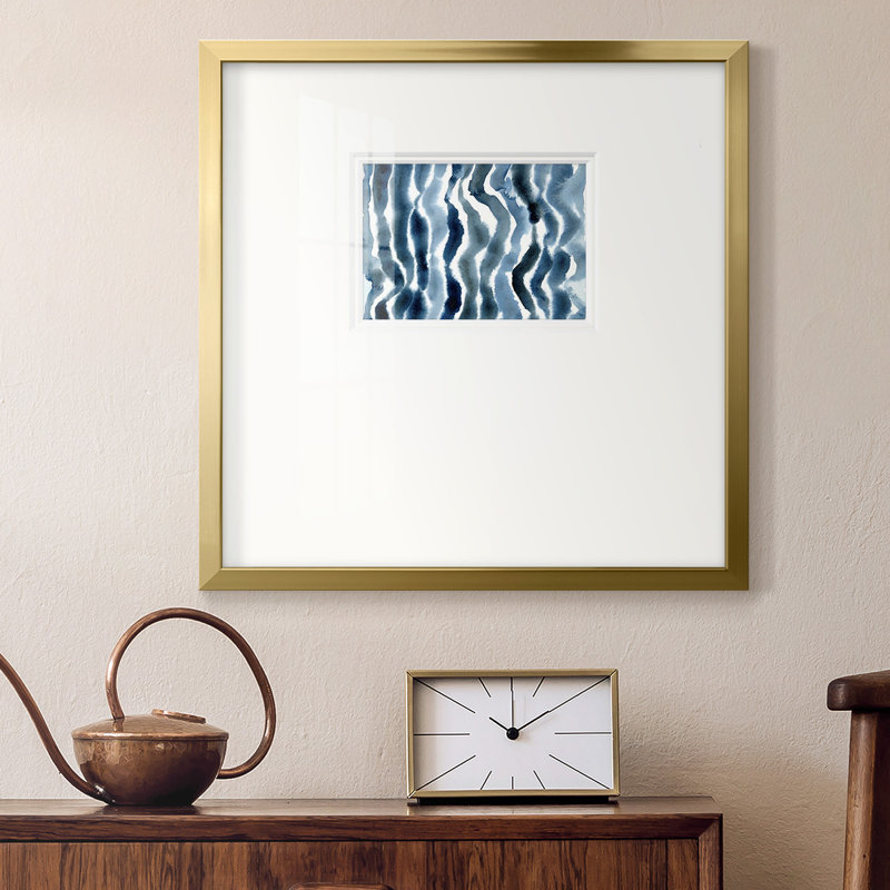 «True Blue Wave», reproduction encadrée, H 17 po x l 17 po x P 1,25 po