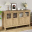 Armoire de rangement à 4 portes avec tablettes réglables-1525889593