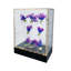 FixtureDisplays® - Armoire transparente en acrylique avec étagère amovible et porte-clés