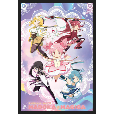 Puella Magi Madoka Magica Group Collage - impression d'un seul cadre