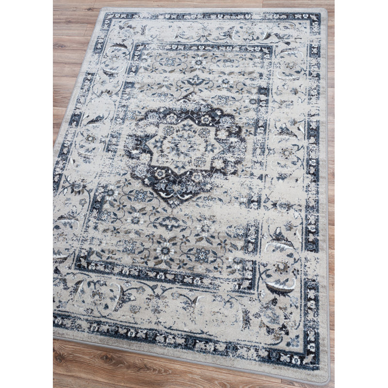 Tapis oriental gris Dorleus, Rectangle 8 pi x 11 pi