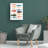Emslie Tom Quartermaine Colorful Abstract Rows Of Fish Canvas Art-41198111