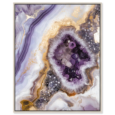 Amethystine Dream II Canvas Amethyst Wall Art by 
