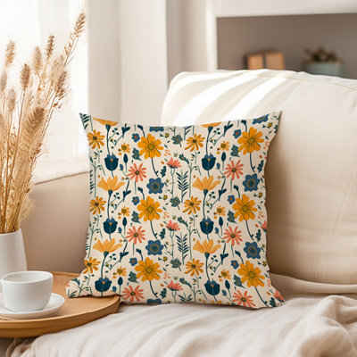 Botanical Yellow Flower Pattern Plants & Flowers Cottage & Cottagecore