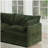 Free Combination Comfy Upholstery Modular Oversized L Shaped Sectional Sofa With Reversible Ottoman, Green Chenille-1806656529-1806656530