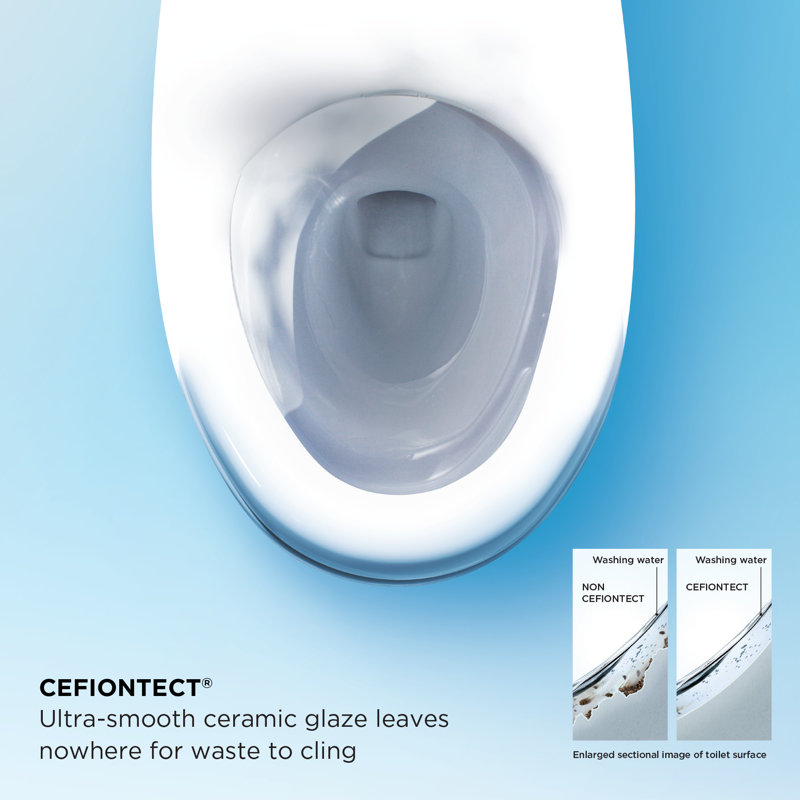 Drake® Dual-Flush Elongated Two-Piece toilet (Seat Included), 10"