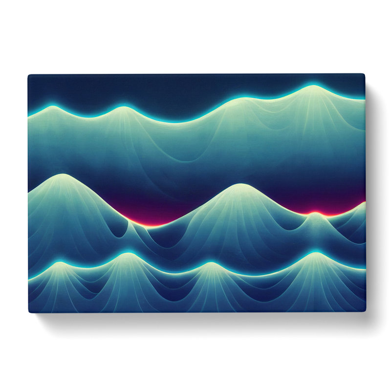 Glowing Mountain - Wrapped Canvas Print, 35cm H x 50cm W x 3cm D