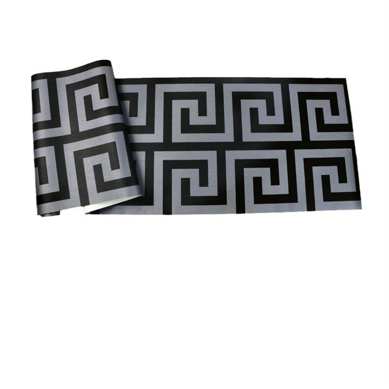 Papier peint rétro non tissé de style chinois rétro pour décors et entrées de télévision
