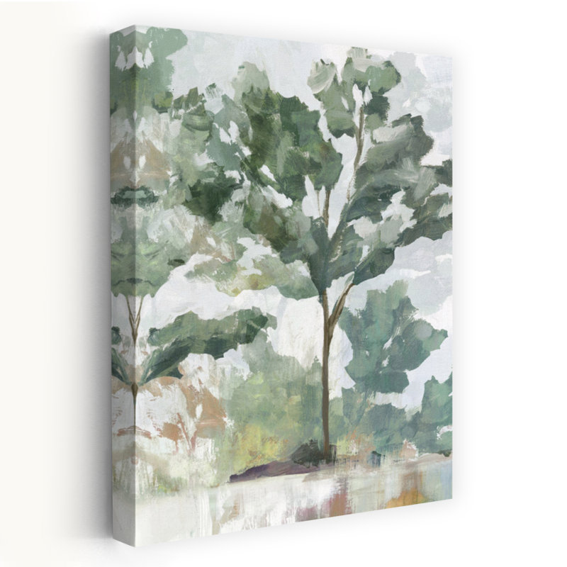 Arbre insonorisé, paysage naturel abstrait, H 36 po x l 24 po